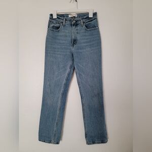 Abercrombie and fitch ultra high rise straight jeans